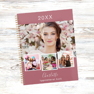 Rosa Gold Foto-Collage Termine 2027 Planer