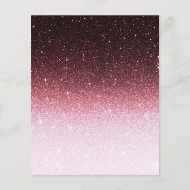 Rosa Gold Glitter Farbverlauf (Vorderseite)