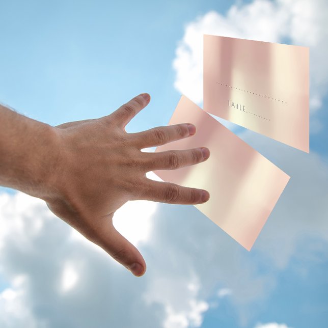 Rosa Gold Gold Hochzeitsreise Pack Platzkarte (Pink Rose gold Gold Wedding Escort Place Pack Place Card)