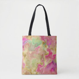 Rosa, Gold, grüne Marmortüte Tasche