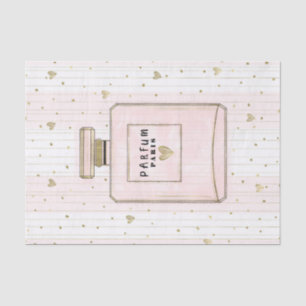 Rosa & Gold Herzen Paris Parfum Chic Mode Seidenpapier