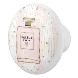 Rosa & Gold hören Paris Parfum Chic Mode Keramikknauf