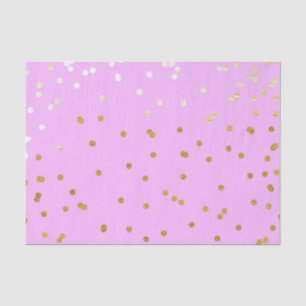 Rosa & Gold Konfetti Punkte Moderne Glamour Glamou Seidenpapier