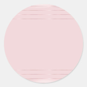 Rosa Gold Leere Vorlage Trendy Elegant Modern Runder Aufkleber