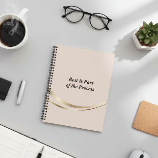Rosa Gold Minimalistisches Notizbuch