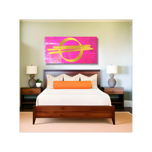 Rosa Gold Moderne Abstrakte Canvas drucken Leinwanddruck