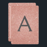 Rosa-Gold-Sparkone-Glitzer Geburtstagsparty Einladung<br><div class="desc">Blush Pink - Rose Gold und Karkohle Grau (Grau) Sparkle Glitzer Girly Birthday Party Monogram Name und Initial Birthday Party Einladung. Diese Einladung ist perfekt für die Rose Gold Sparkle Glitzer Girly Party auf der Suche nach Feiern in Pink Rose Gold.</div>