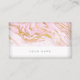 Rosa Gold weiße Marmorkarte Vip Business Card Visitenkarte