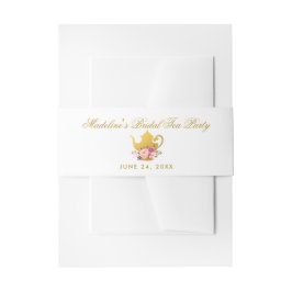 Rosa GoldBrautparty-Tee-mit BlumenParty Einladungsbanderole