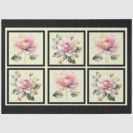 Rosa goldfarbene Rose, gepolstert Seidenpapier