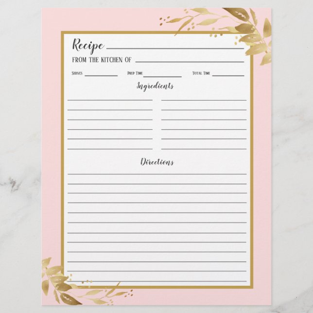 Rosa Goldfolie (Vorderseite)