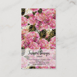 Rosa Goldgelbe Visitenkarte