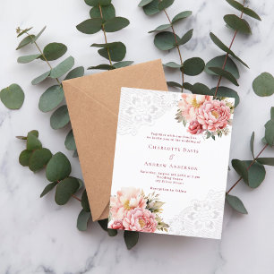 Rosa Goldmedaille Hochzeitsreise mit Blumen