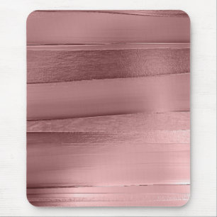 Rosa Goldrosenband Textur metallisch stilvoll Mousepad