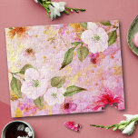 Rosa Goldschrift Vintage florale Aquarellfarbe Sti<br><div class="desc">Verbringen Sie einen Nachmittag damit, Ihr Gehirn mit diesem wunderschönen, romantischen, Vintagen Puzzle mit Blumenspuzzle herauszufordern. Weiße, lila und dunkelrosa Aquarellfarben überlagern das goldene Drehbuch auf einem prächtigen, weich rosa, goldfarbenen Hintergrund. Ein durchdachtes, einzigartiges Geschenk für jemanden, der etwas Besonderes ist! Kommt in eine besondere Geschenkboxen. Sie können dieses Puzzle...</div>