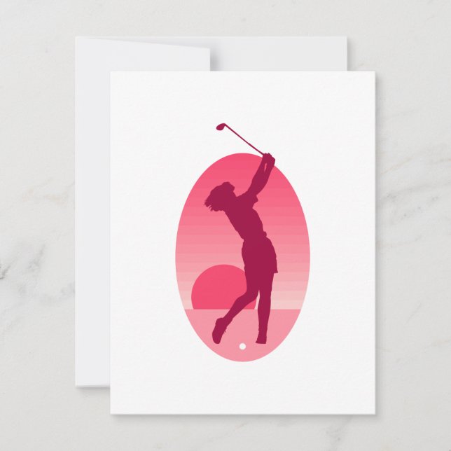 Rosa Golf-Logo (Vorderseite)