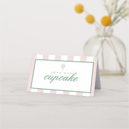 Rosa Golf Tent Menu Cards Platzkarte