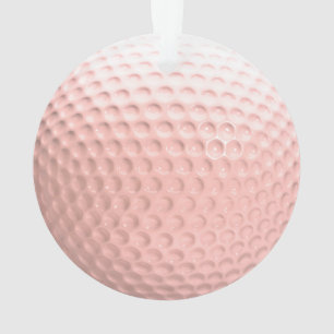 Rosa Golfball-Sport Ornament