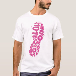 Rosa Gorilla stampfen T-Shirt