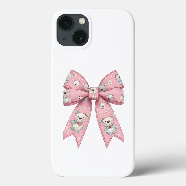 Rosa gotischer Totenkopf-Bogen-Etuikartell süß kaw Case-Mate iPhone Hülle (Rückseite)