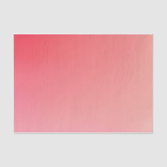 Rosa Gradient Blush, Koralle Seidenpapier (Vorderseite)
