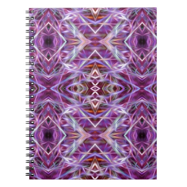Rosa Grafik Mandala Notizblock (Vorderseite)
