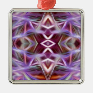 Rosa Grafik Mandala Ornament Aus Metall