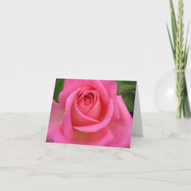 Rosa Granada-Rose Notecard (Vorderseite)