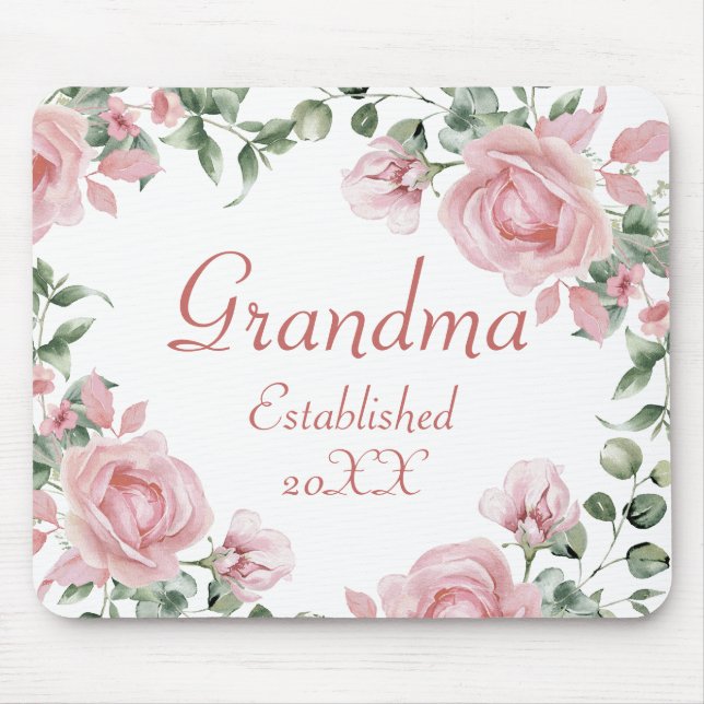 Rosa Grandma Mousepad (Vorne)