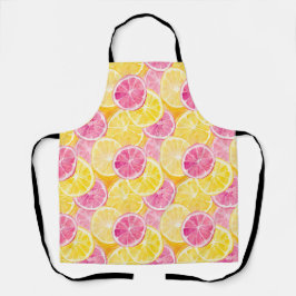 Rosa Grapefruit & Lemon Duschvorhang Schürze
