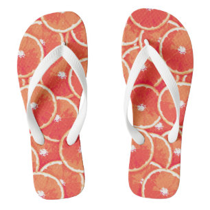 Rosa Grapefruitscheiben Flip Flops