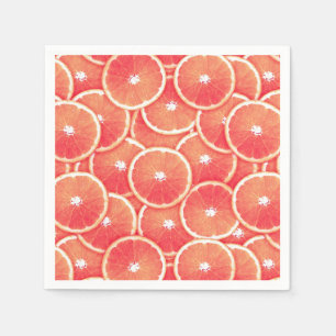 Rosa Grapefruitscheiben Serviette
