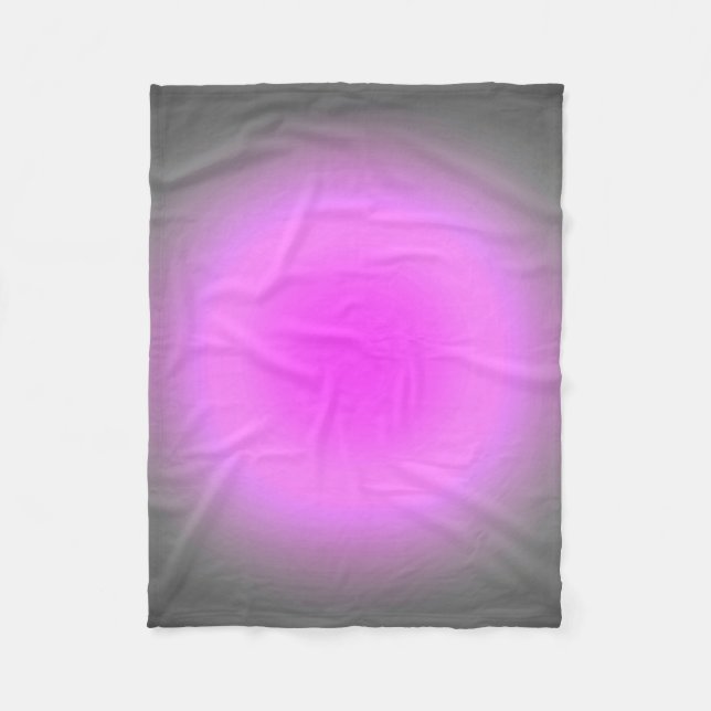 Rosa & Grau Fokus Fleecedecke (Vorderseite)