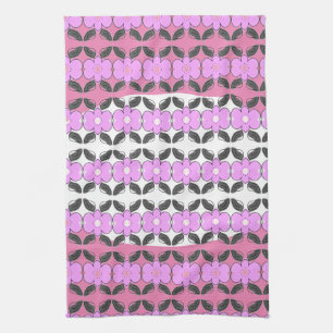 Rosa, grau und weiß geschirrtuch