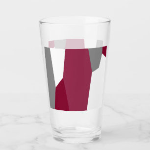 Rosa Grau und Weiß Glas