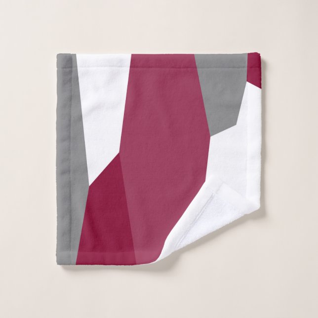 Rosa Grau und Weiß Waschlappen (Waschlappen)