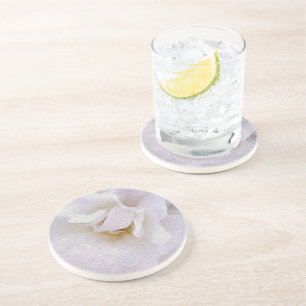 Rosa graue Rose Getränkeuntersetzer