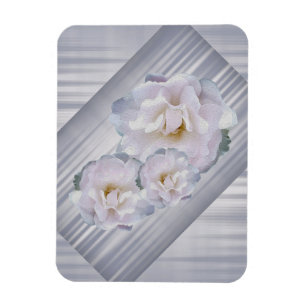 Rosa graue Rose Magnet