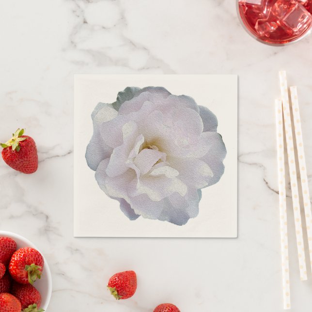 Rosa graue Rose Serviette (Beispiel)