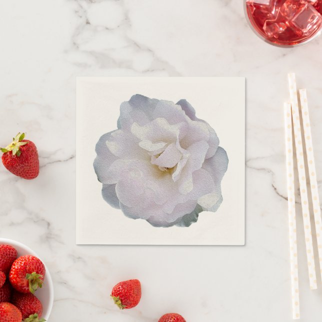 Rosa graue Rose Serviette (Beispiel)