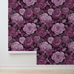 Rosa graue Rose Tapete