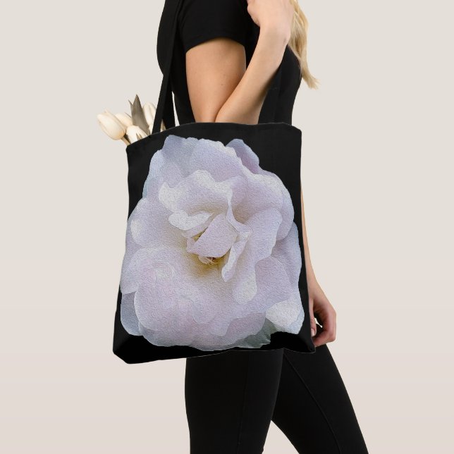 Rosa graue Rose Tasche (Von Nahem)