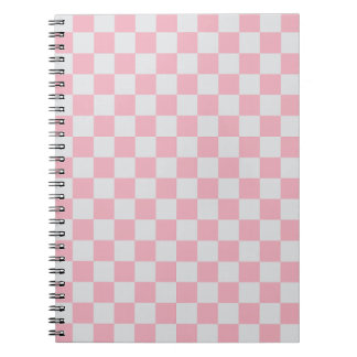 Rosa + Grauer Karo Prüfmuster Notizblock
