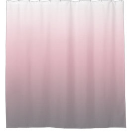 Rosa graues Weiß Ombre Duschvorhang
