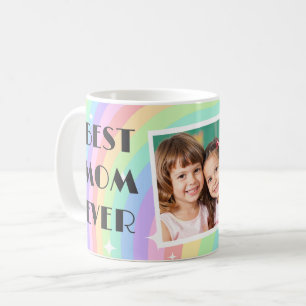 Rosa Groovy Boho Regenbogen Muttertags Kaffeetasse