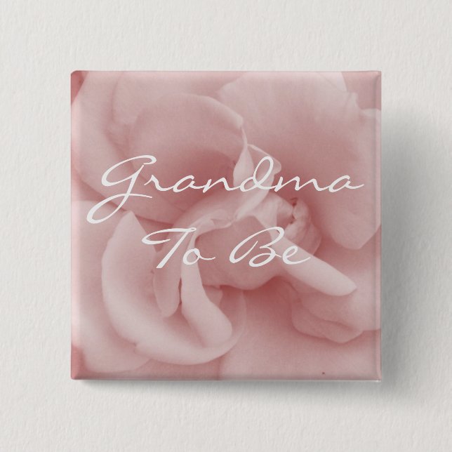 Rosa Großmutter, zum Rosen-Blumenblatt-Button zu Button (Vorderseite)