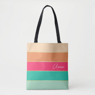 rosa grüne, benutzerdefinierte Sommerfarbenblöcke Tasche