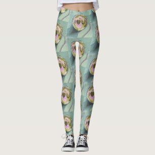 Rosa grüne Matcha Liebe Teatro Sociale Bellinzona Leggings