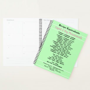 Rosa Grüne Rezeptorin Planer