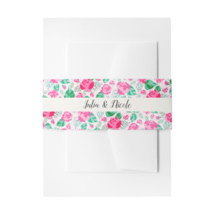 Rosa Grüne Rose Petals Blume Hochzeit Garten Einladungsbanderole